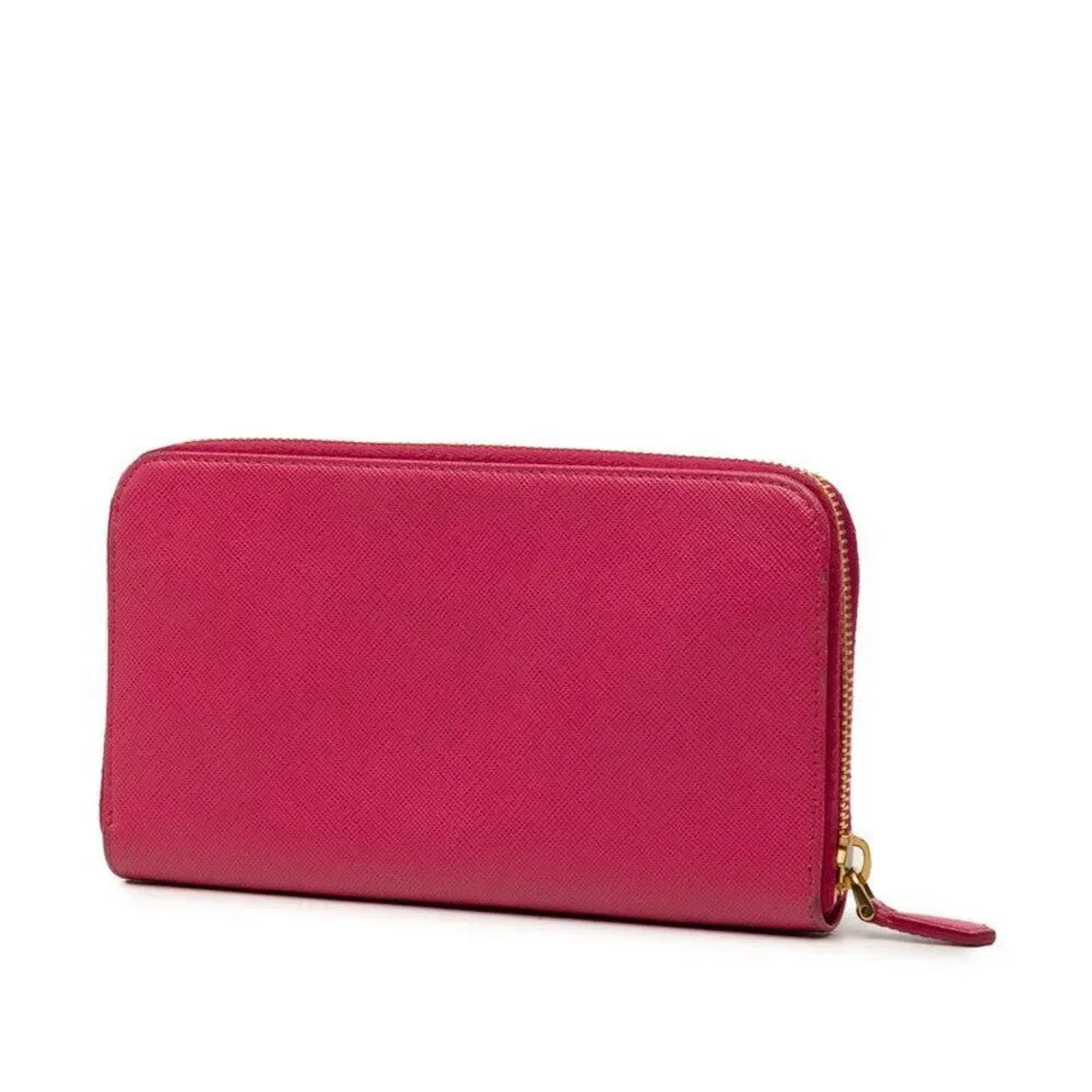 Prada Saffiano Long Zip Wallet